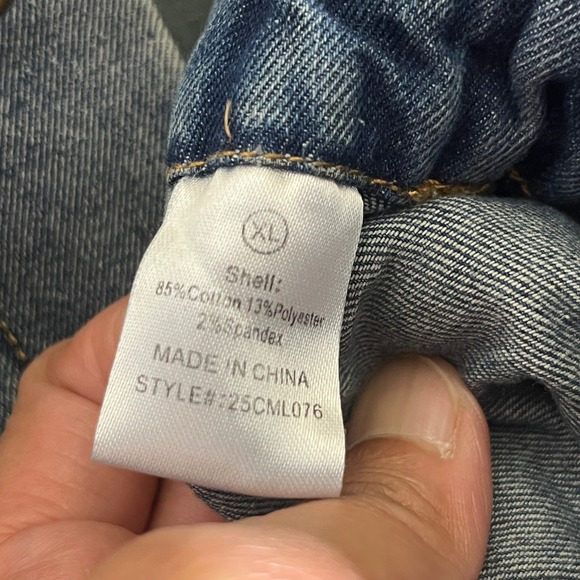 New Fashion Nova Women Diana Medium Washed Denim Wide Leg Jumpsuit size XL - Picture 9 of 12